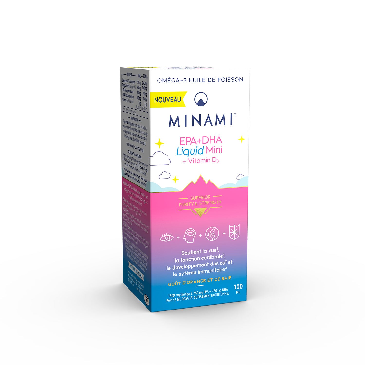 Minami EPA+DHA Liquid Mini avec vitamine D3