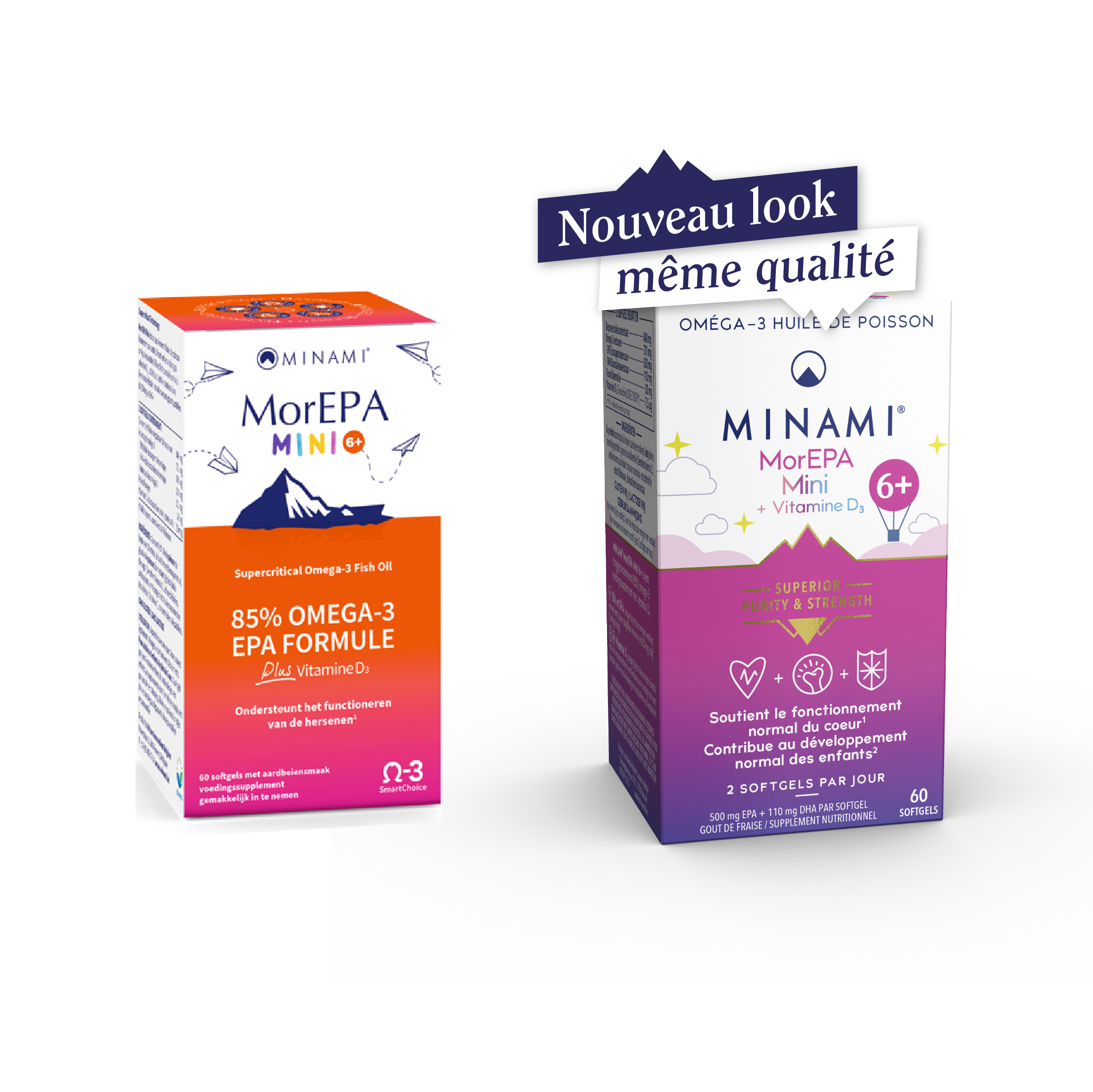 Minami MorEPA Mini avec vitamine D3 pour les enfants de plus de 6 ans