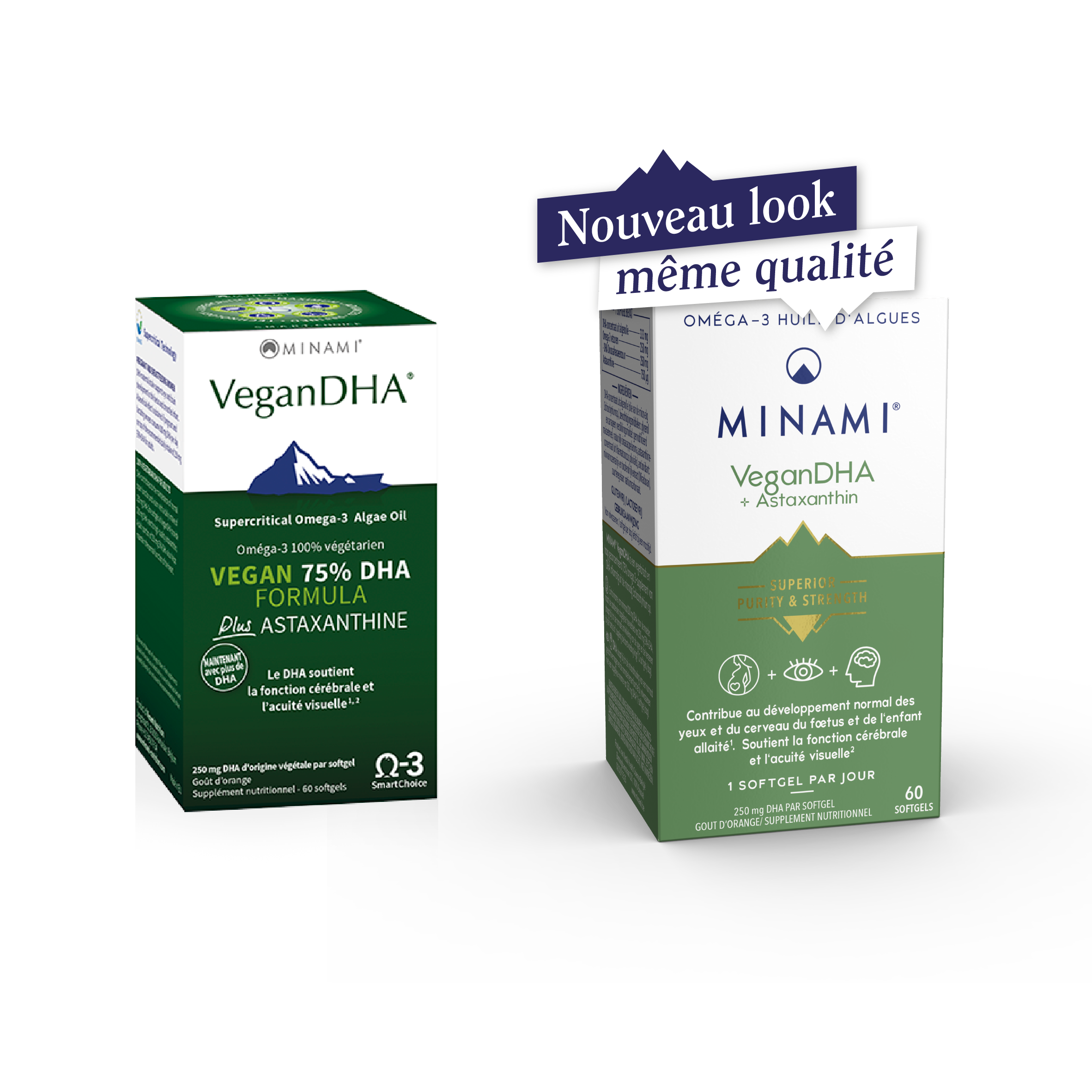 Minami Vegan DHA avec astaxanthin