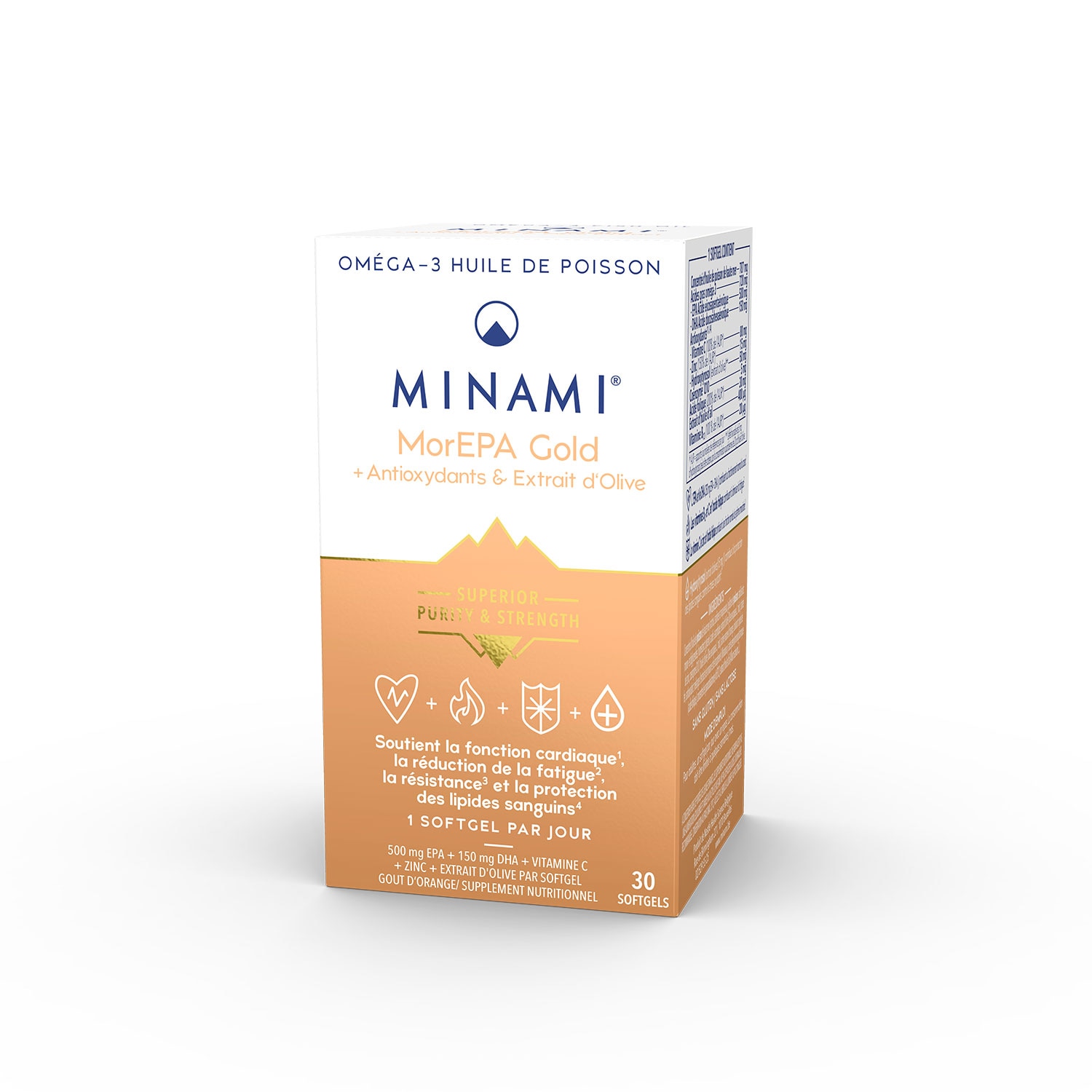 Minami MorEPA Gold avec antioxydants et extrait d'olive