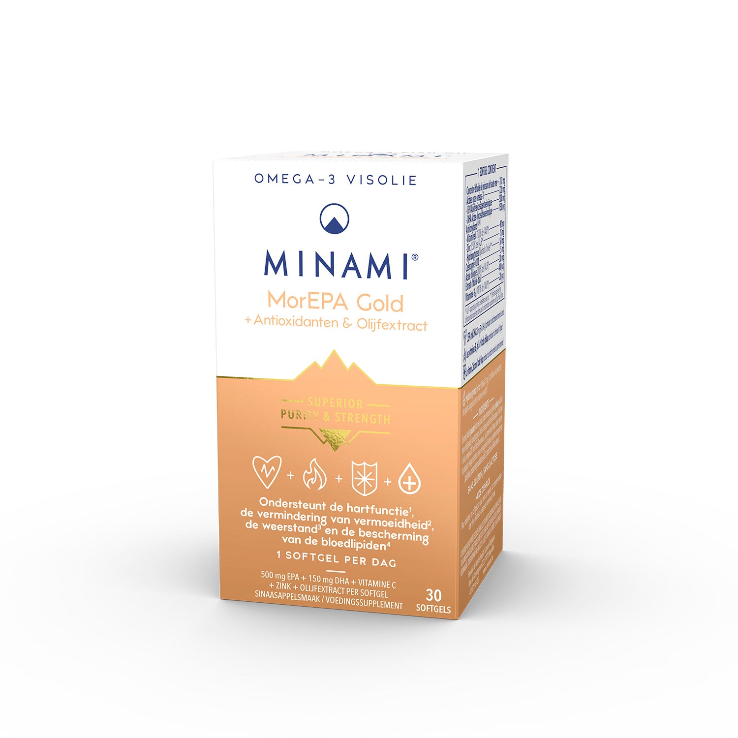 Minami MorEPA Gold met antioxidanten en olijfextract