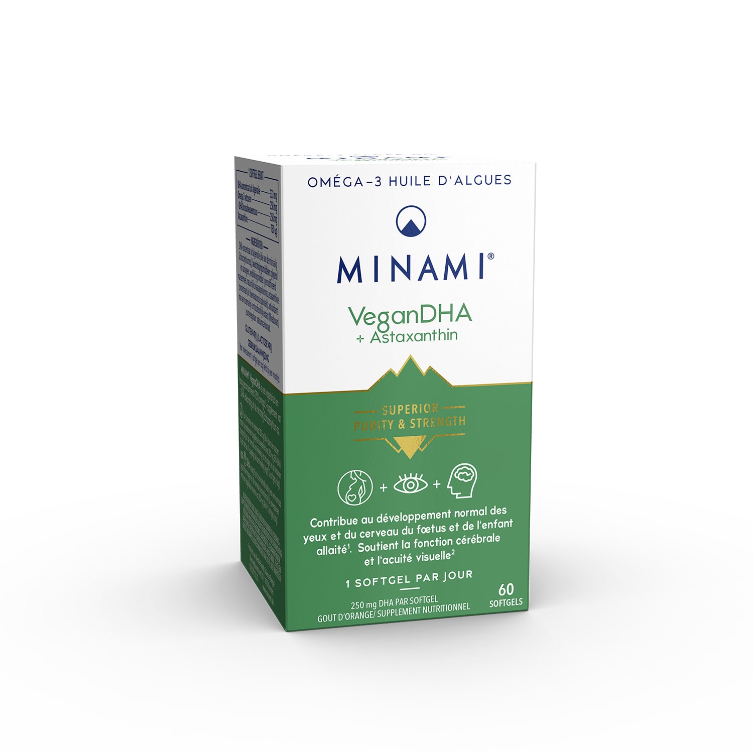 Minami Vegan DHA avec astaxanthin