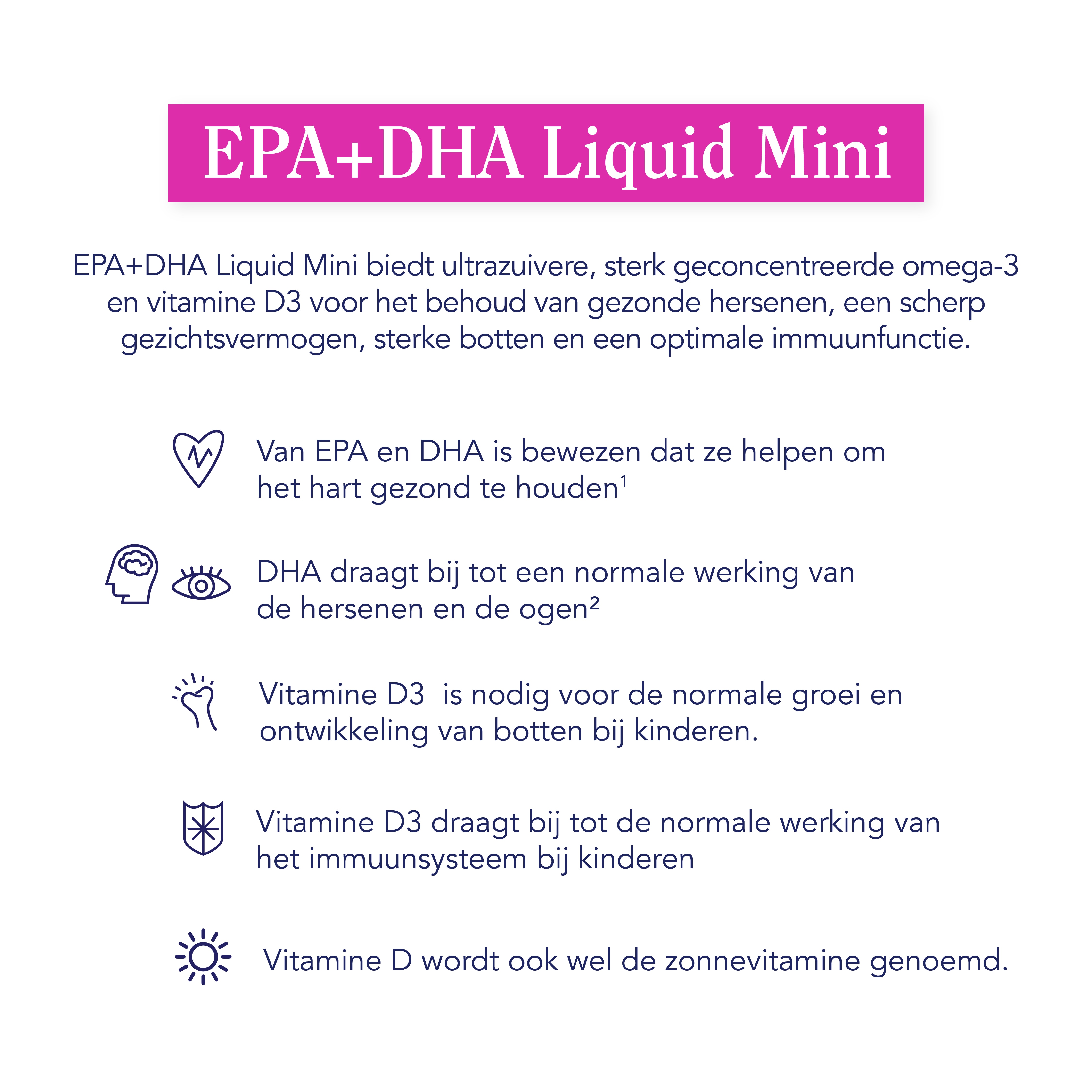 Voordelen van Minami EPA+DHA Vloeibaar Mini